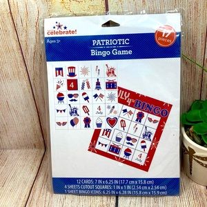 Bingo Game Patriotic Ages 3+ Way to Celebrate!